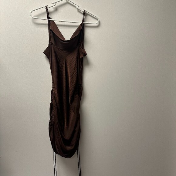 Free People Brown Satin Dress - Picture 3 of 3